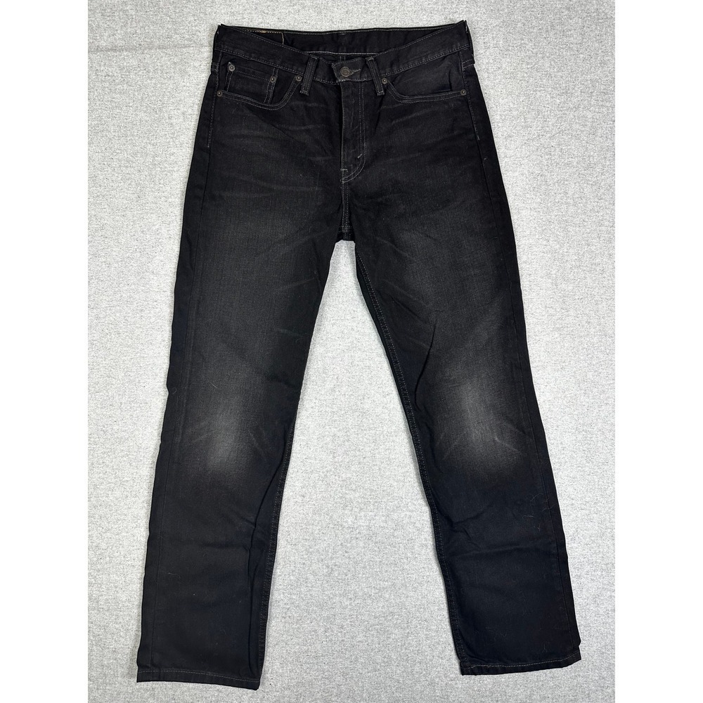 Levis 514 Jeans Mens 32x30 Faded Black Denim Pants Classic Regular